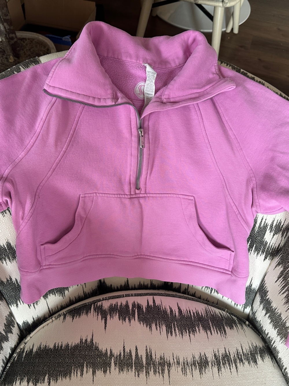 Lululemon Scuba size XS Pink half zip Sweatshirt jacket